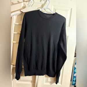 100% wool Men's Black Sweater